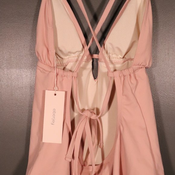 NWT  Eberjey X Revolve So Solid Grayson One Piece - Picture 9 of 12